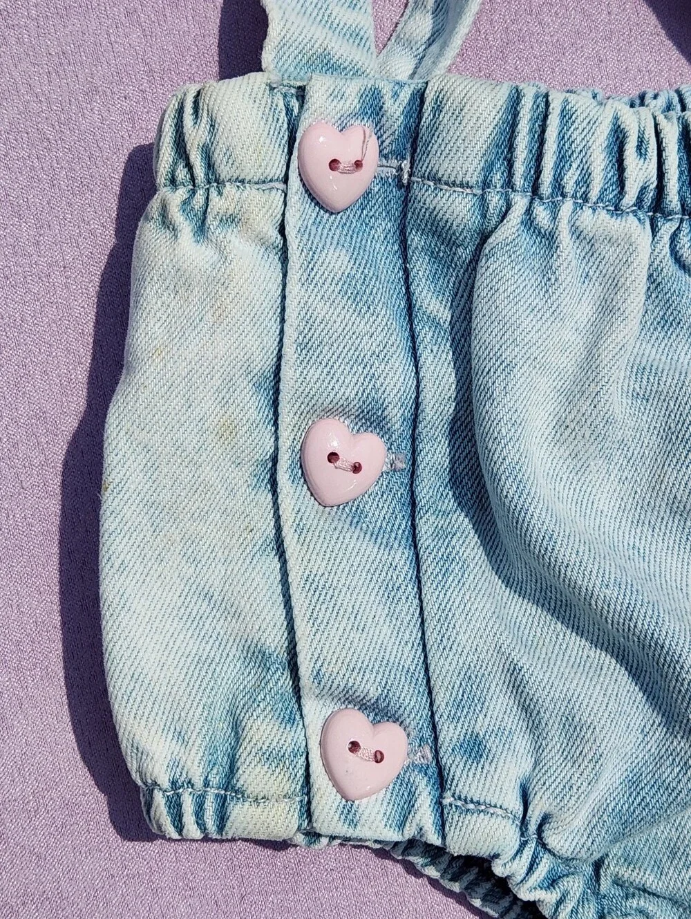 Vintage y2k Baby Girl 0-3m Denim Bloomer Skort Bundle of 2 Hopscotch Old Navy